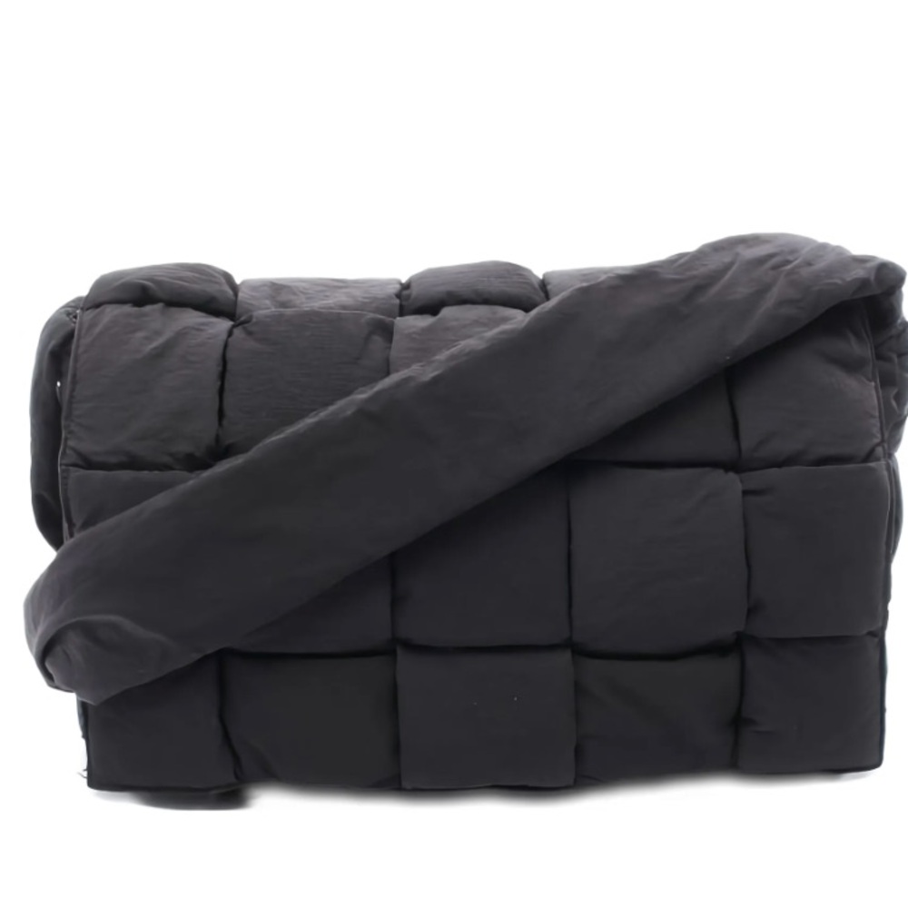 Bottega Veneta Black Maxi Padded Tech Cassette Bag